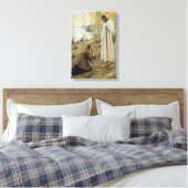 Albert Edelfelt - Christus en Maria Magdalena Canvas Afdruk (Insitu (Slaapkamer))
