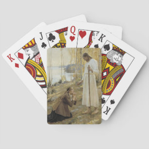 Albert Edelfelt - Christus en Maria Magdalena Pokerkaarten