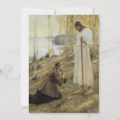 Albert Edelfelt - Christus en Mary Magdalene Bedankkaart (Voorkant)