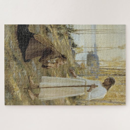 Albert Edelfelt - Christus en Mary Magdalene Legpuzzel (Horizontaal)