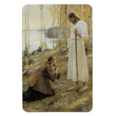 Albert Edelfelt - Christus en Mary Magdalene Magneet (Verticaal)