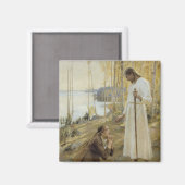 Albert Edelfelt - Christus en Mary Magdalene Magneet (Voorkant / Achterkant)