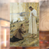 Albert Edelfelt - Christus en Mary Magdalene Raamsticker (Vel 2)