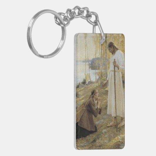 Albert Edelfelt - Christus en Mary Magdalene Sleutelhanger (Voorkant Links)