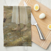 Albert Edelfelt - Christus en Mary Magdalene Theedoek (Quarter Fold)