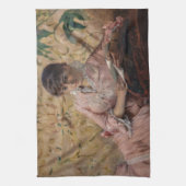 Albert Edelfelt - De leesparisienne Theedoek (Verticaal)