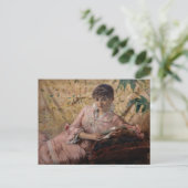 Albert Edelfelt - De lezende Parisienne Briefkaart (Staand voorkant)