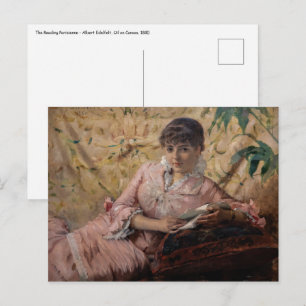 Albert Edelfelt - De lezende Parisienne Briefkaart