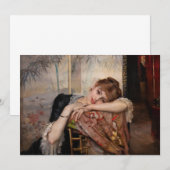 Albert Edelfelt - De Parisienne/Virginie Bedankkaart (Voorkant / Achterkant)