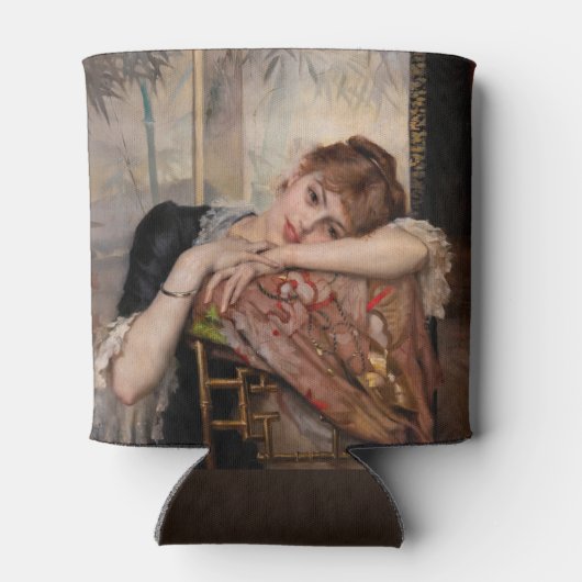 Albert Edelfelt - De Parisienne/Virginie Blikjeskoeler (Achterkant)