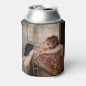 Albert Edelfelt - De Parisienne/Virginie Blikjeskoeler (Blikje Achterkant)