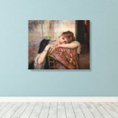 Albert Edelfelt - De Parisienne / Virginie Canvas Afdruk (Insitu (Houten vloer))