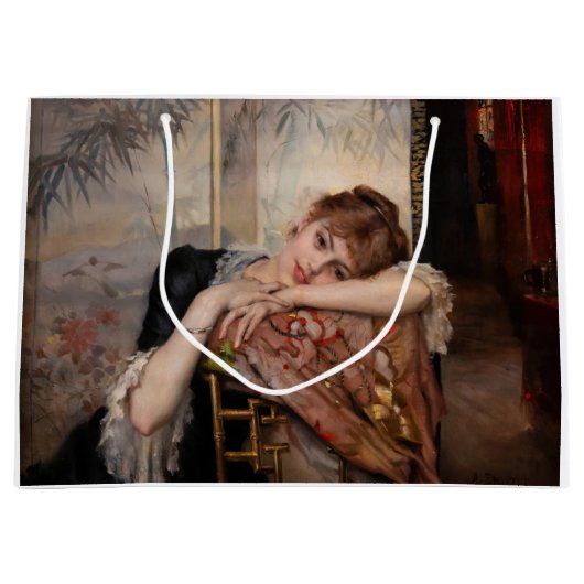 Albert Edelfelt - De Parisienne/Virginie Groot Cadeauzakje (Voorkant)