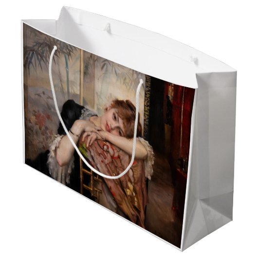 Albert Edelfelt - De Parisienne/Virginie Groot Cadeauzakje (Achterkant Gekanteld)