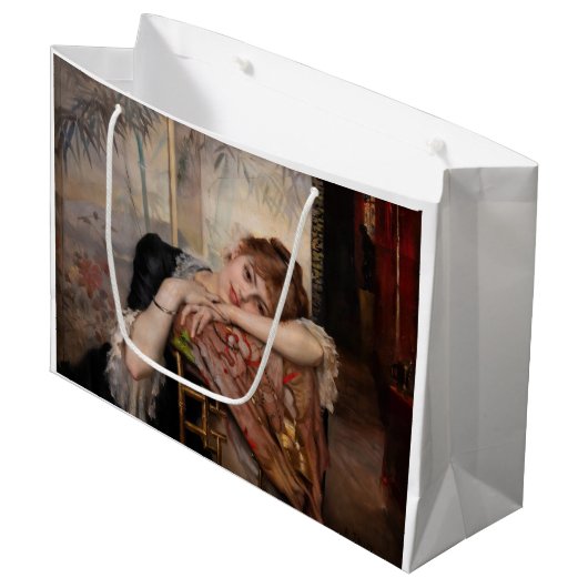 Albert Edelfelt - De Parisienne/Virginie Groot Cadeauzakje (Voorkant Gekanteld)