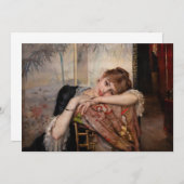 Albert Edelfelt - De Parisienne/Virginie Kaart (Voorkant / Achterkant)