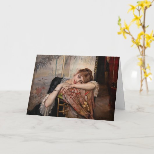 Albert Edelfelt - De Parisienne/Virginie Kaart (Gele Bloem)