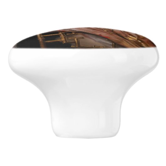 Albert Edelfelt - De Parisienne/Virginie Keramische Knop (Zijkant)