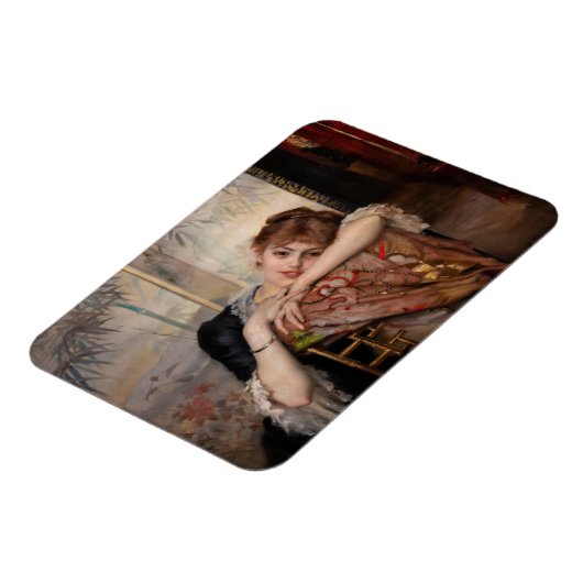 Albert Edelfelt - De Parisienne/Virginie Magneet (Linkerzijde)