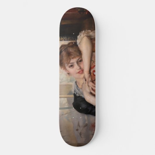 Albert Edelfelt - De Parisienne/Virginie Persoonlijk Skateboard (Voorkant)