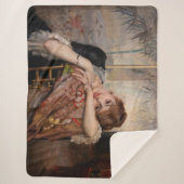 Albert Edelfelt - De Parisienne/Virginie Sherpa Deken (Voorkant)