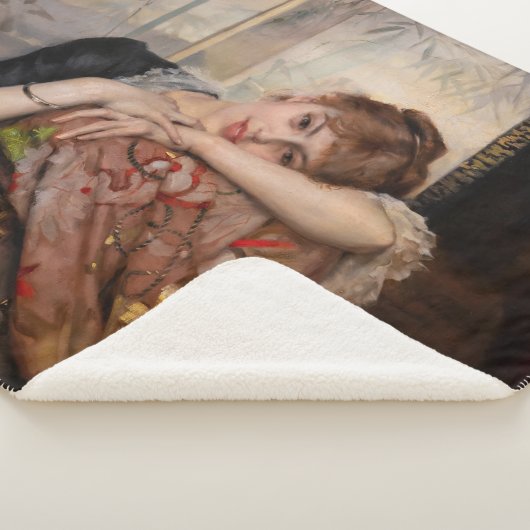 Albert Edelfelt - De Parisienne/Virginie Sherpa Deken (3/4)