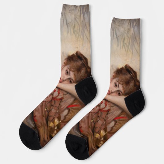 Albert Edelfelt - De Parisienne/Virginie Sokken (Links)