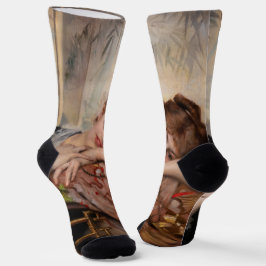 Albert Edelfelt - De Parisienne/Virginie Sokken