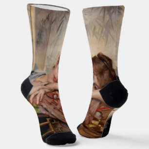 Albert Edelfelt - De Parisienne/Virginie Sokken