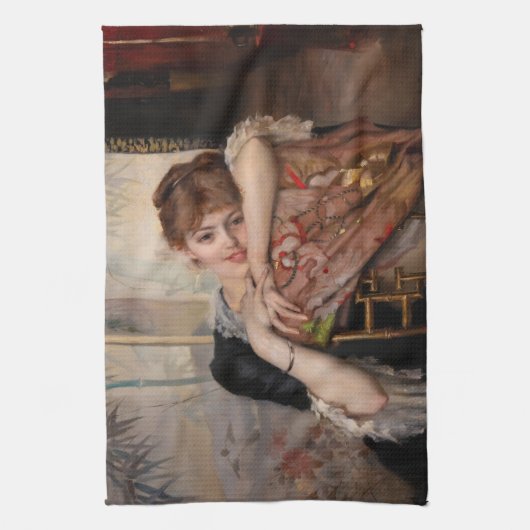 Albert Edelfelt - De Parisienne/Virginie Theedoek (Verticaal)