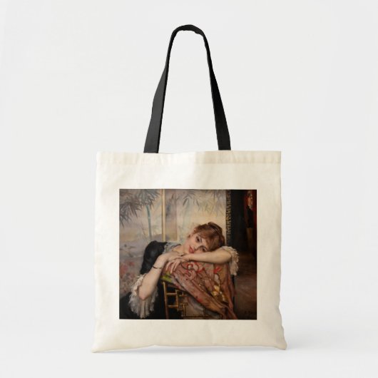 Albert Edelfelt - De Parisienne / Virginie Tote Bag (Voorkant)
