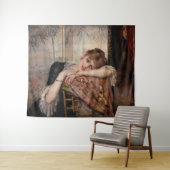 Albert Edelfelt - De Parisienne/Virginie Wandkleed (In Situ (horizontaal))