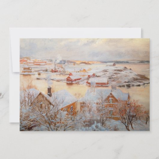 Albert Edelfelt - December - dag Bedankkaart (Voorkant)