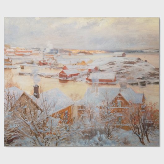 Albert Edelfelt - December - dag Cadeaupapier (Vlak)