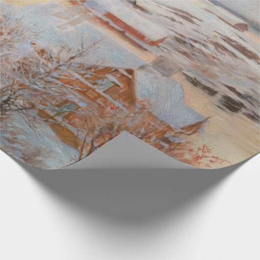 Albert Edelfelt - December - dag Cadeaupapier (Hoek)