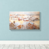Albert Edelfelt - December - dag Canvas Afdruk (Insitu (Houten vloer))
