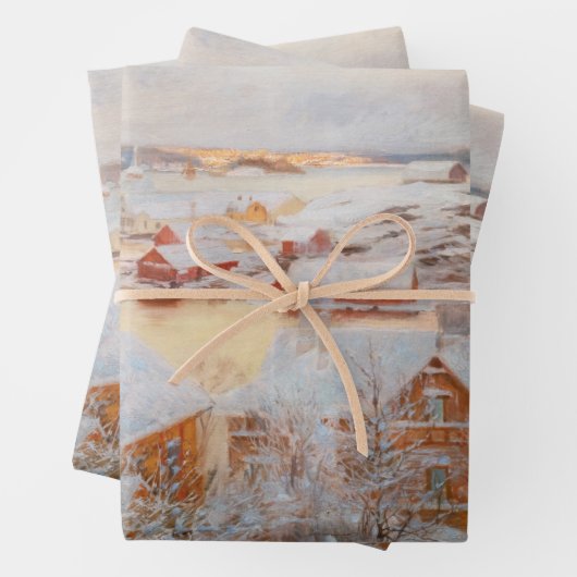 Albert Edelfelt - December - dag Inpakpapier Vel (In situ)