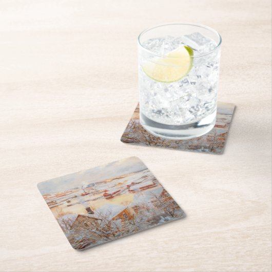 Albert Edelfelt - December - dag Kartonnen Onderzetters (Insitu)