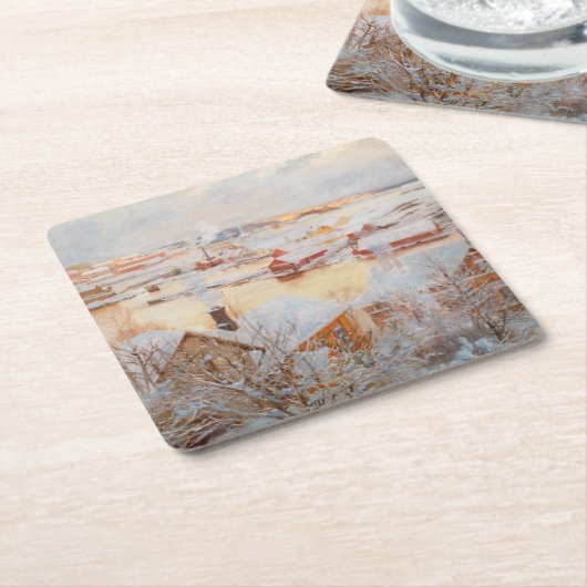 Albert Edelfelt - December - dag Kartonnen Onderzetters (Schuin)