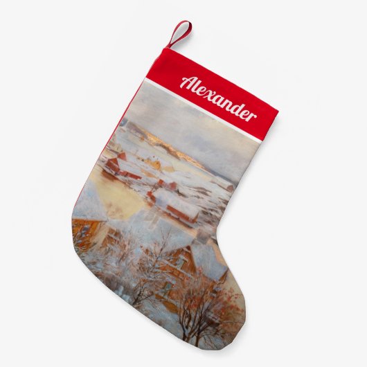 Albert Edelfelt - December - dag Kleine Kerstsok (Voorkant (Hangend))