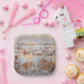 Albert Edelfelt - December - dag Papieren Bordje (Feest)