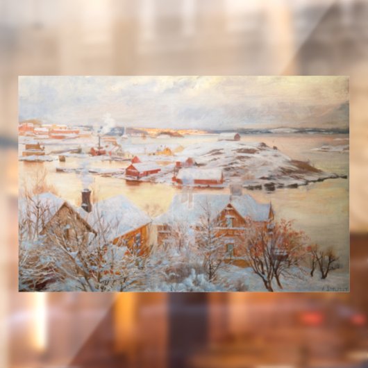 Albert Edelfelt - December - dag Raamsticker (Vel 2)