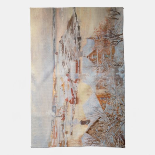 Albert Edelfelt - December - dag Theedoek (Verticaal)