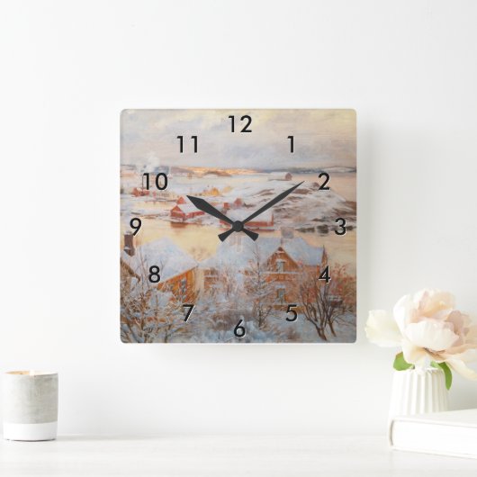 Albert Edelfelt - December - dag Vierkante Klok (Huis)