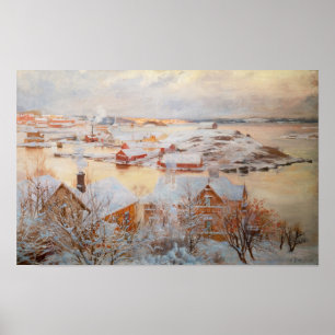 Albert Edelfelt - Decemberdag Poster