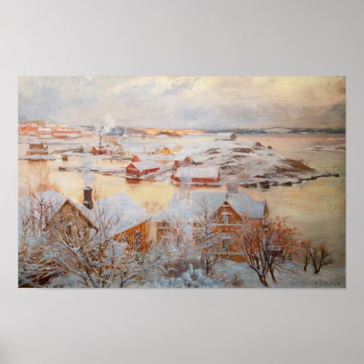 Albert Edelfelt - Decemberdag Poster (Voorkant)