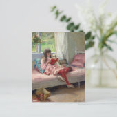 Albert Edelfelt - Goede vrienden Briefkaart (Staand voorkant)