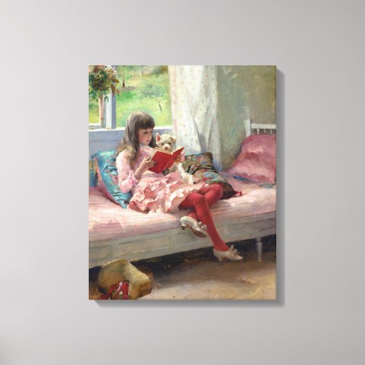 Albert Edelfelt - Goede Vrienden Canvas Afdruk (Voorkant)
