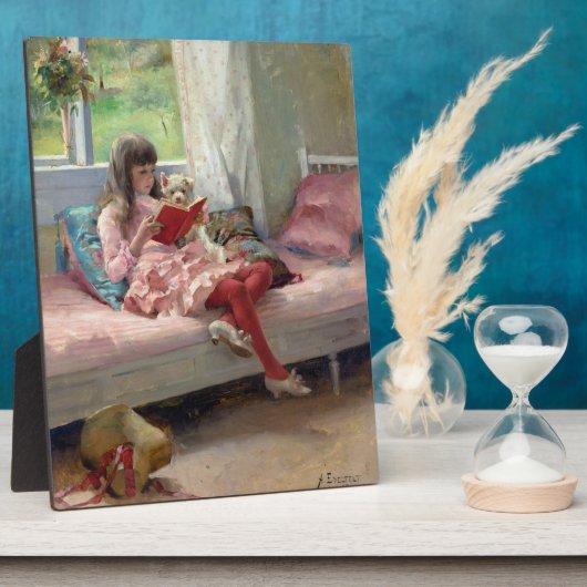 Albert Edelfelt - Goede vrienden Fotoplaat (Zijkant)