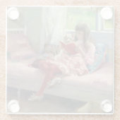 Albert Edelfelt - Goede vrienden Glazen Onderzetter (Achterkant)